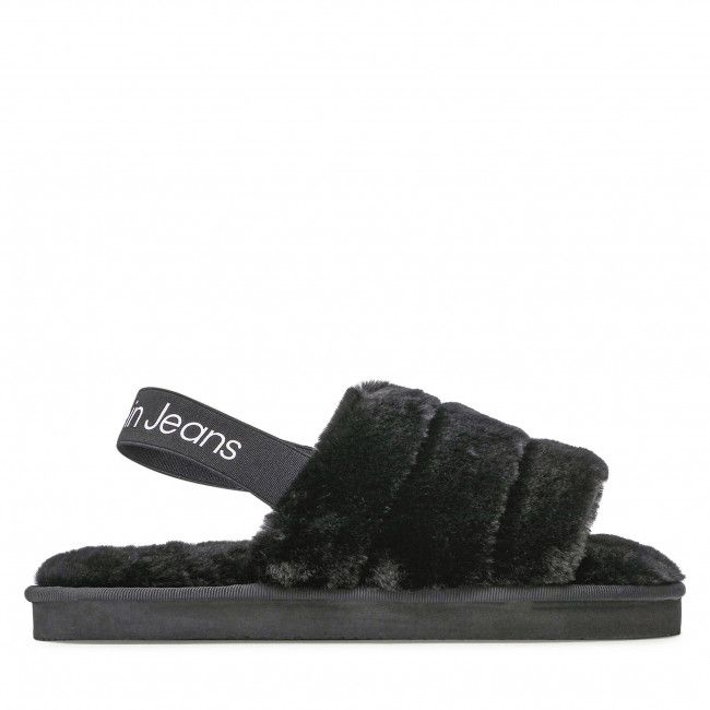 Pantofole Calvin Klein Jeans - Home Slipper Fakefur Elastic YW0YW00751 Black BDS