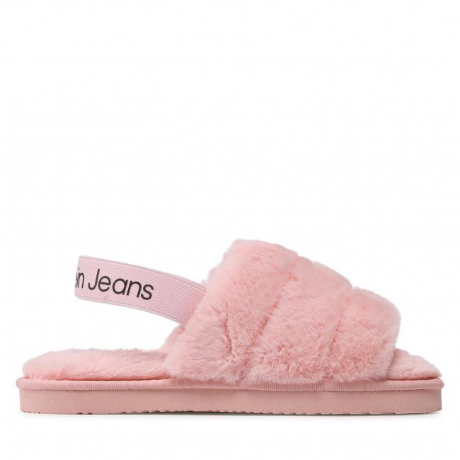 Pantofole Calvin Klein Jeans - Home Slipper Fakefur Elastic YW0YW00751 Pink Blush TKY