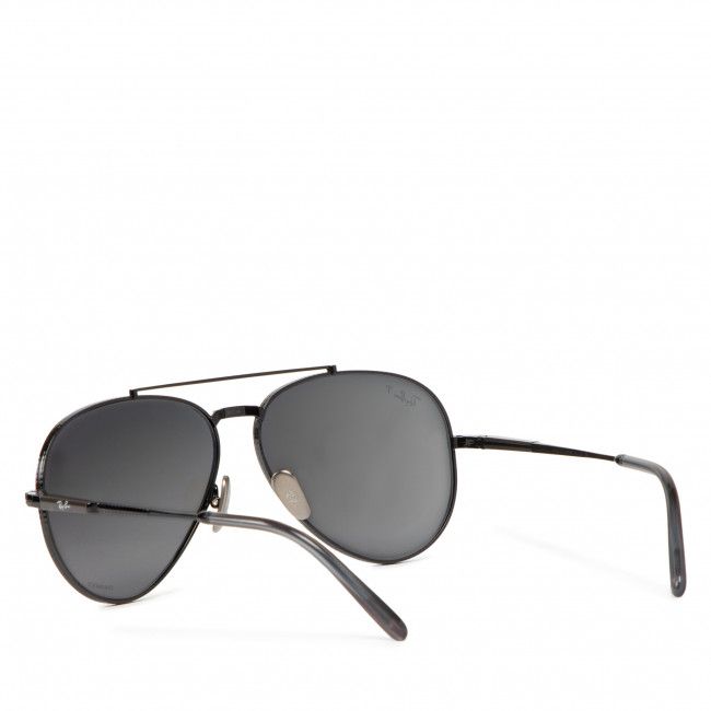 Occhiali da sole Ray-Ban - Aviator Titanium 0RB8225 3141K8 Black/Polar Dark Grey