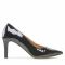 Scarpe stiletto Sagan - 4879 Czarny Lakier/Czarny Welur