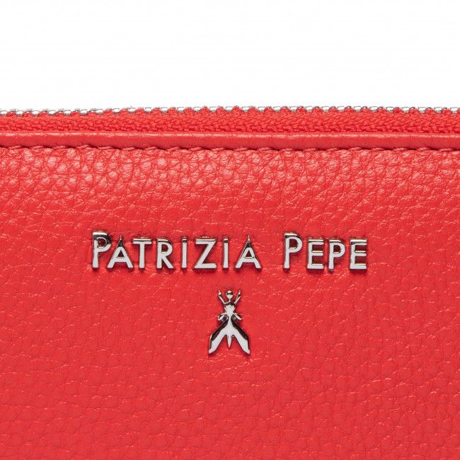 Portafoglio grande da donna Patrizia Pepe - CQ4879/L001-FC87 Lipstick Red/Silver