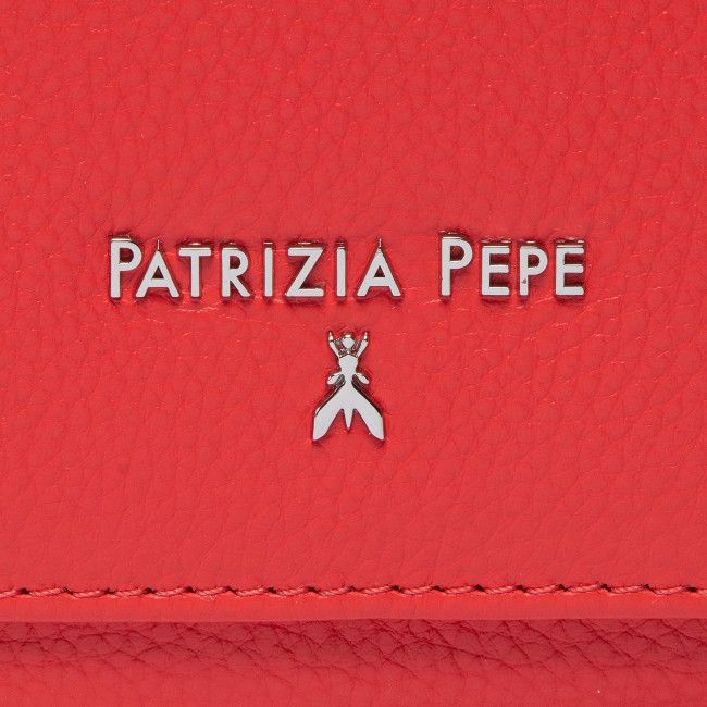 Portafoglio grande da donna Patrizia Pepe - CQ7081/L001-FC87 Lipstic Red/Silver