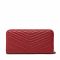Portafoglio grande da donna Pinko - Ryder Wallet Zip Around L Chevr AI 22-23 PLTT 1P22XQ A03Z Ruby Red R72Q