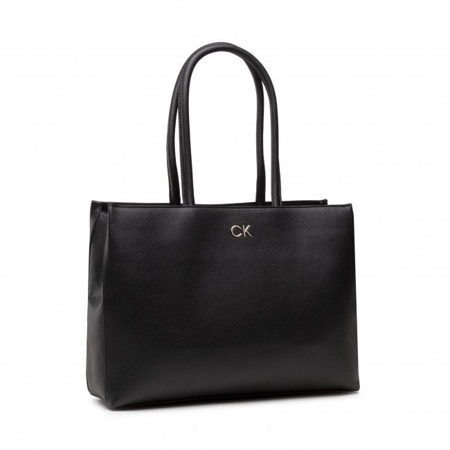 Borsetta Calvin Klein - Re-Lock Shopper W/Lptp Pouch Pbl K60K609394 BAX Black