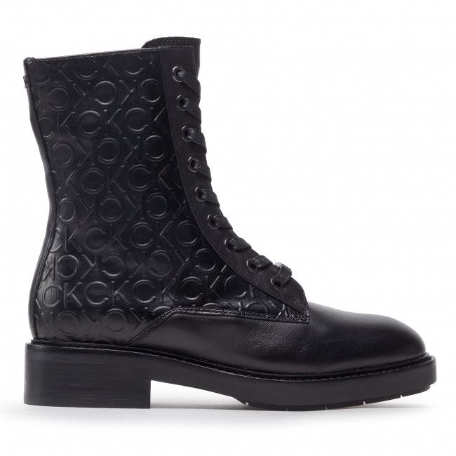 Tronchetti Calvin Klein - Rubber Sole Combat Boot HW0HW01292 Ck Black BAX