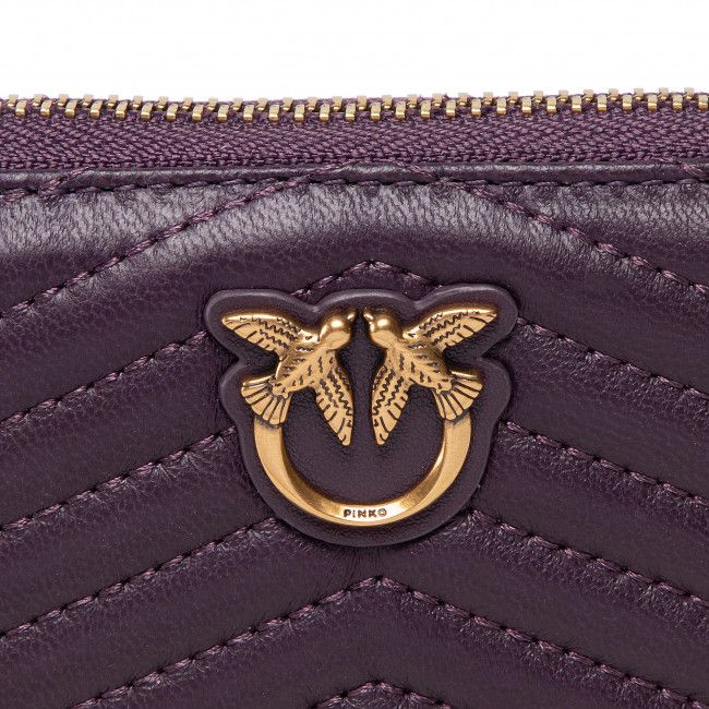 Portafoglio grande da donna PINKO - Taylor Wallet Zip Around M Chev AI 22-23 PLTT 1P22XP A03Z Purple WWAQ