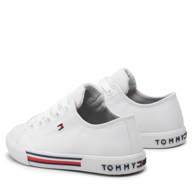 Scarpe da ginnastica Tommy Hilfiger - Low Cut Lace Up Sneaker T3X4-30692-0890 M White 100