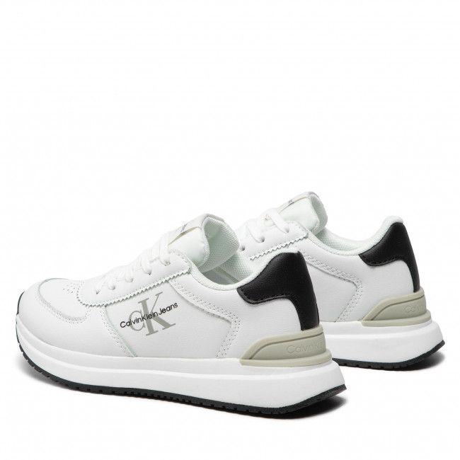 Sneakers Calvin Klein Jeans - Low Cut Lace-Up Sneaker V3B9-80136-0193 M White/Black X002
