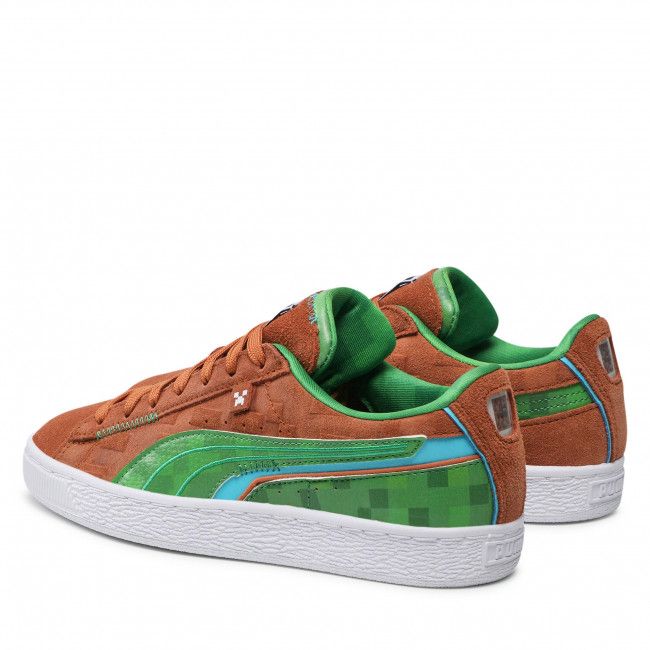 Sneakers Puma - Suede Minecraft Jr 384485 01 Friar Brown/Fern Green