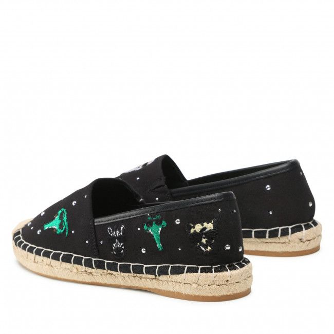 Espadrillas KARL LAGERFELD - KL80124 Black Canvas