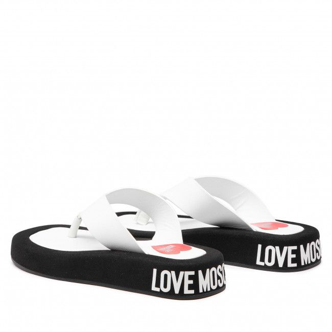 Infradito LOVE MOSCHINO - JA28253G0EIE110A Bianco/Cam.Nero