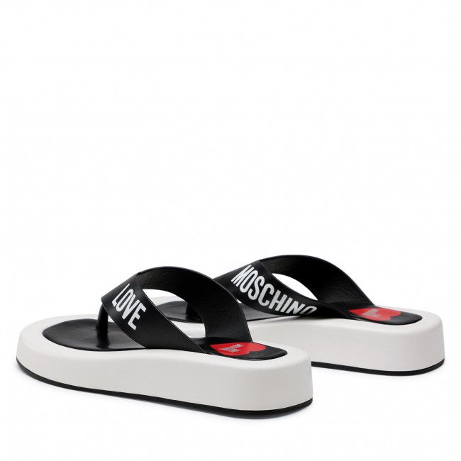 Infradito LOVE MOSCHINO - JA28293G0EIE300A Nero/Bianco