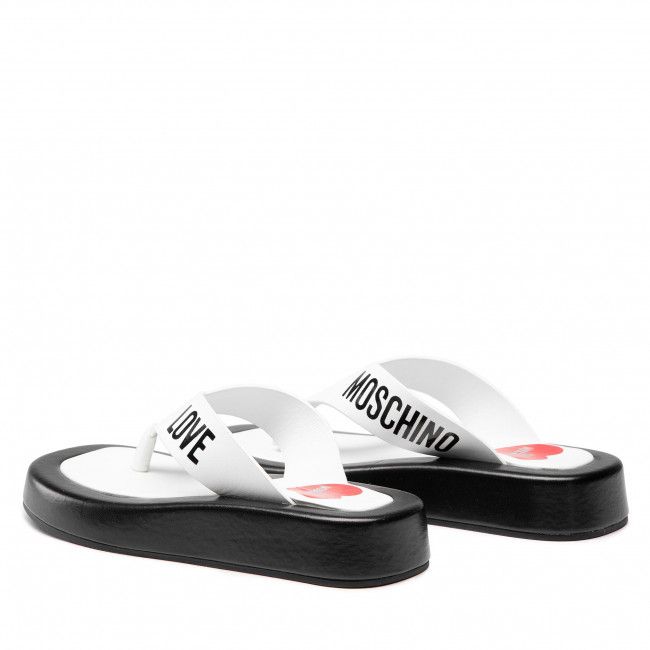 Infradito LOVE MOSCHINO - JA28293G0EIE310A Bianco/Nero