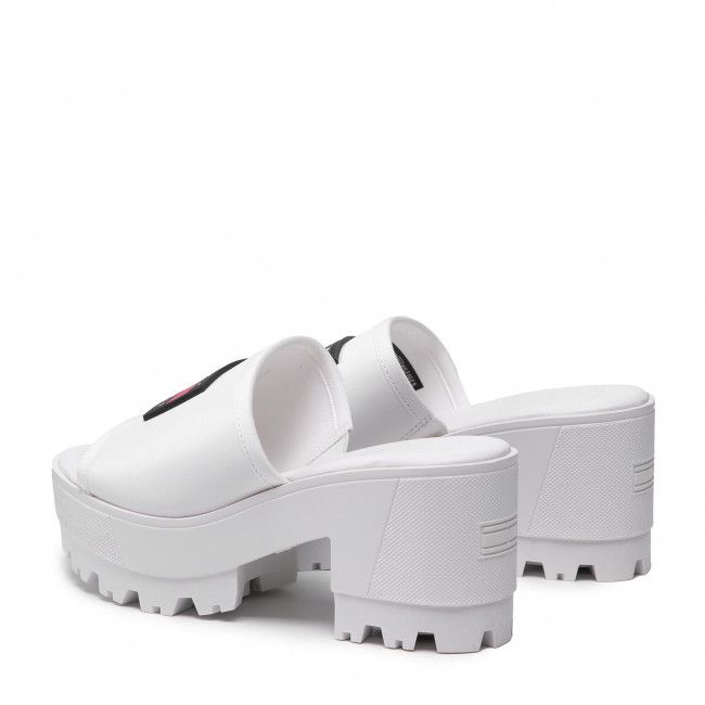 Ciabatte TOMMY JEANS - Slip On Mule EN0EN01808 White YBR