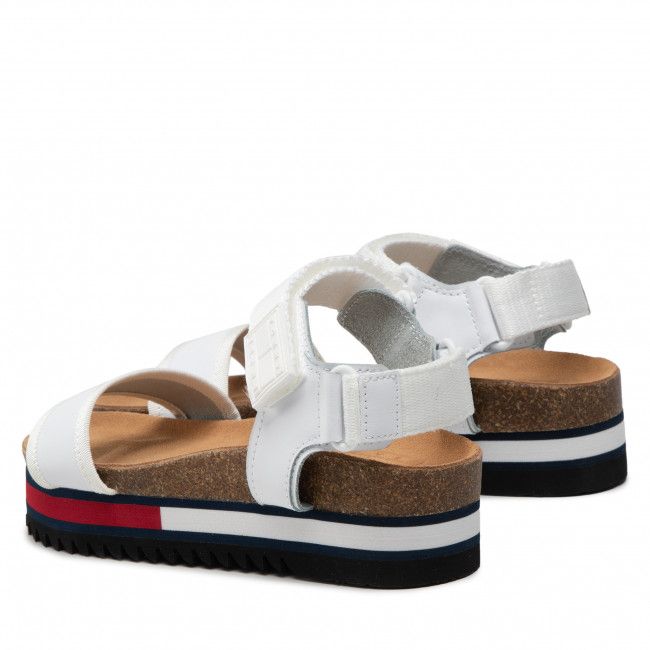 Sandali TOMMY JEANS - Flag Outsole Tommy Jeans Sandal EN0EN01806 White YBR