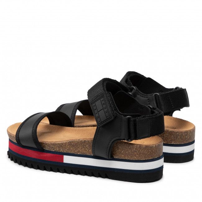 Sandali TOMMY JEANS - Flag Outsole Tommy Jeans Sandal EN0EN01806 Black BDS