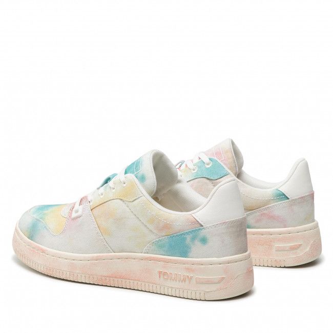 Sneakers TOMMY JEANS - Tie Dye Basket Wmn EN0EN01727 Island Punch