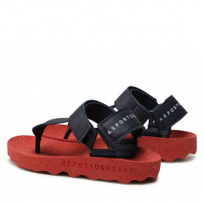 Sandali ASPORTUGUESAS - Fizz P018077011 Navy/Red