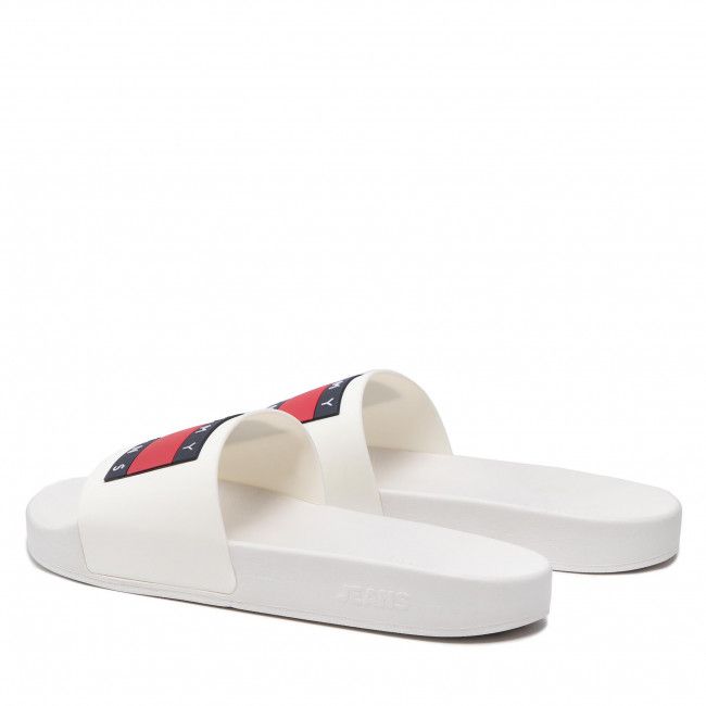 Ciabatte Tommy Jeans - Flag Pool Slide EM0EM01021 Ecru YBL