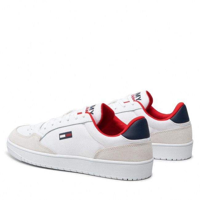 Sneakers Tommy Jeans - City Textile Cupsole EM0EM00963 White YBR