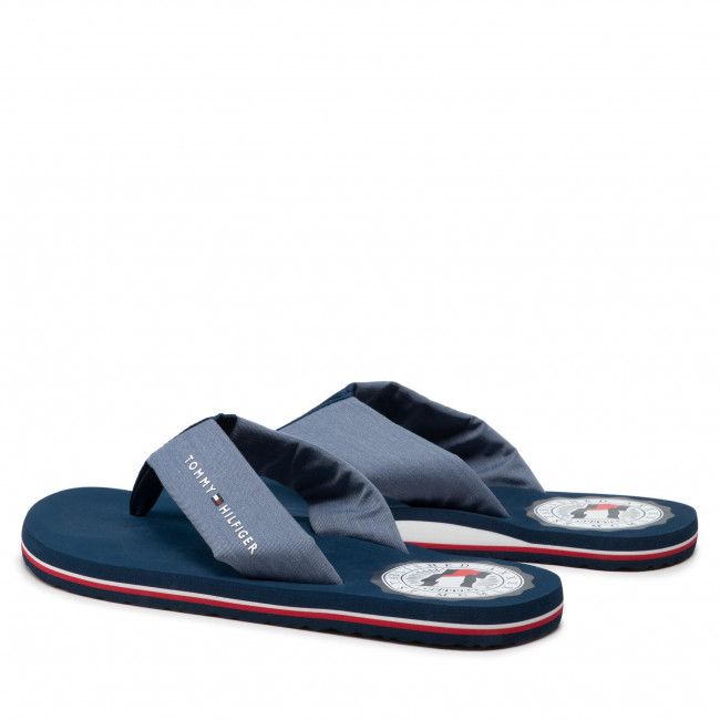 Infradito Tommy Hilfiger - Recycled Chambray Beach Sandal FM0FM03983 Twilight Indigo C5F