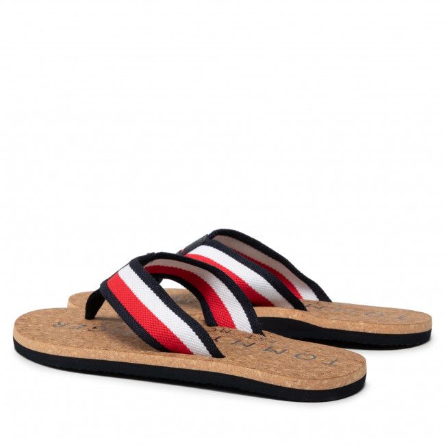 Infradito Tommy Hilfiger - Cork Beach Sandal FM0FM03986 Rwb 0GY