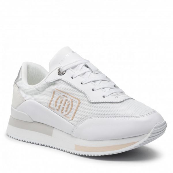Sneakers TOMMY HILFIGER - Femininie Active City Sneaker FW0FW06459 White YBR Sneakers TOMMY HILFIGER - Femininie Active City Sneaker FW0FW06459 White YBR