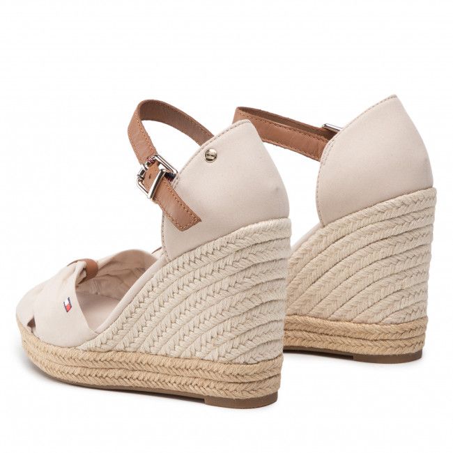 Espadrillas TOMMY HILFIGER - Basic Open Toe High Wedge FW0FW04784 Classic Beige ACI