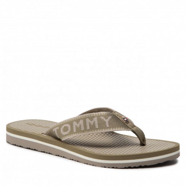 Infradito TOMMY HILFIGER - Shiny Webbing Beach Sandal FW0FW06419 Woodridge GXR