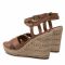 Espadrillas TOMMY HILFIGER - Feminine High Wegde Sandal FW0FW06238 Summer Cognac GU9