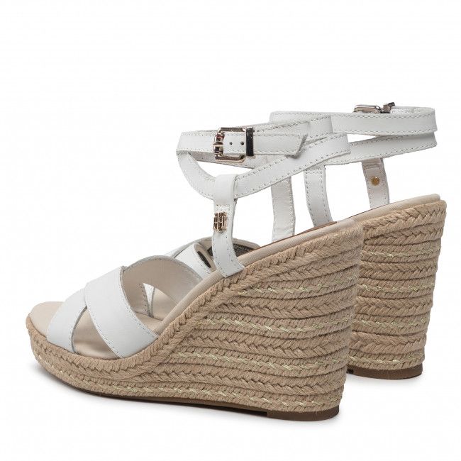 Sandali TOMMY HILFIGER - Feminine High Wedge Sandal FW0FW06238 Ecru YBL