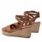 Espadrillas TOMMY HILFIGER - Feminine Low Wedge Sandal FW0FW06303 Summer Cognac GU9