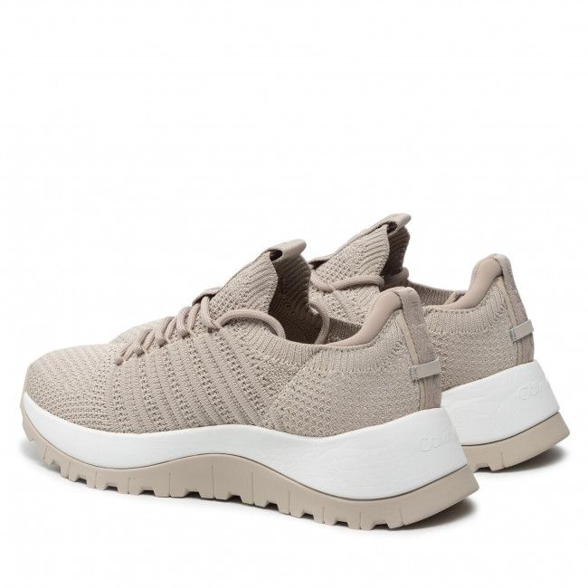 Sneakers CALVIN KLEIN - Knit Lace Up HW0HW00672 Silver Lining ACE