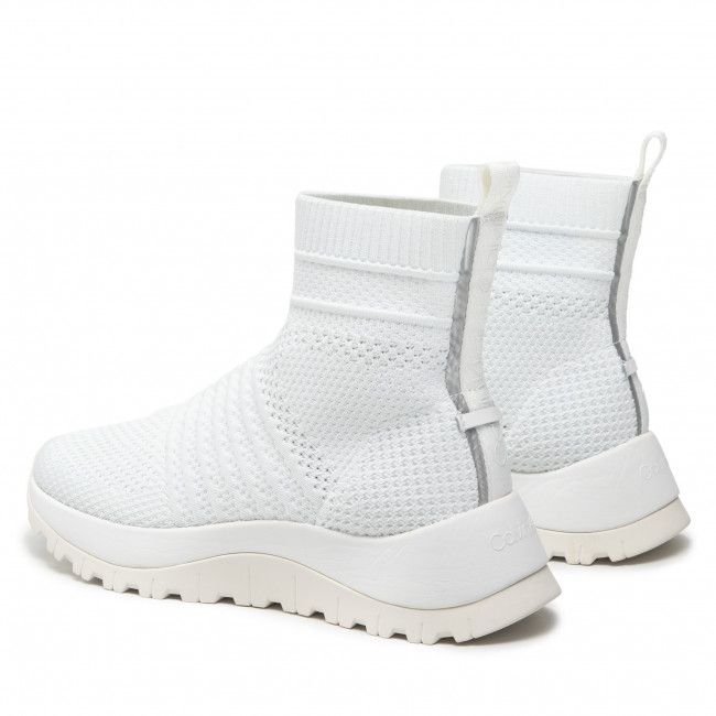 Sneakers CALVIN KLEIN - Knit Sock Boot HW0HW00673 Ck White YAF