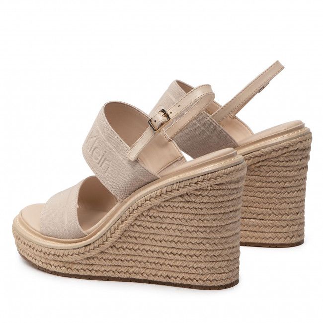 Espadrillas CALVIN KLEIN - Wedge Sndl 70 He HW0HW00690 Sand VHB