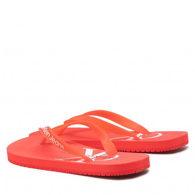 Infradito CALVIN KLEIN JEANS - Beach Sandal Monogram Tpu YW0YW00098 Strawberry Field XL1