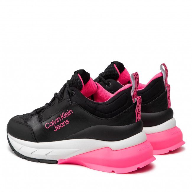 Sneakers CALVIN KLEIN JEANS - Wedge Runner 1 YW0YW00531 Black/Knockout Pink 0GP