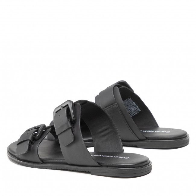 Ciabatte CALVIN KLEIN JEANS - Flat Sandal Twostrips Rub YW0YW00537 Black BDS