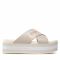 Ciabatte CALVIN KLEIN JEANS - Platform Sandal Crisscross YW0YW00562 Eggshell ACF