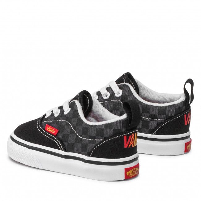 Scarpe sportive Vans - Era Elastic La VN0A4P39ABX1 (Flame Logo Repeat) Black