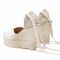 Espadrillas MANEBI - Heart Shape Wedges O 7.0 Wh White Organic Hemp