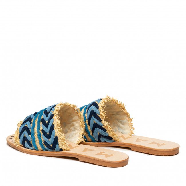 Ciabatte MANEBI - Leather Sandals S 1.4 Y0 Blue Pattern