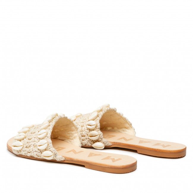 Ciabatte MANEBI - Leather Sandals S 2.8 Y0 Natural Shells &amp; Crochet