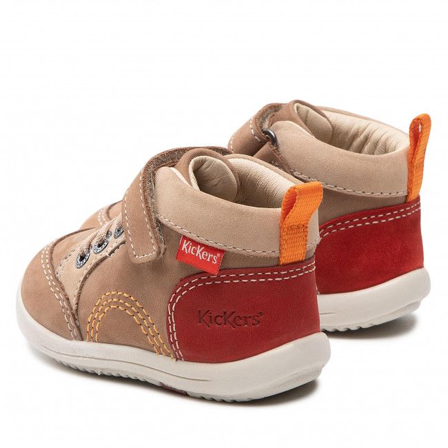 Polacchi KICKERS - Kinoe 878670-10 M Beige Rouge 113