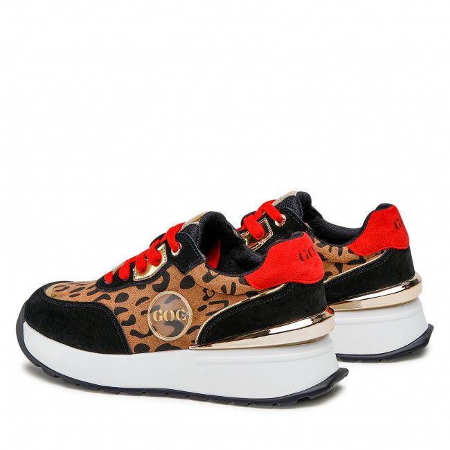 Sneakers GOE - JJ2N4103 Black/Leopard