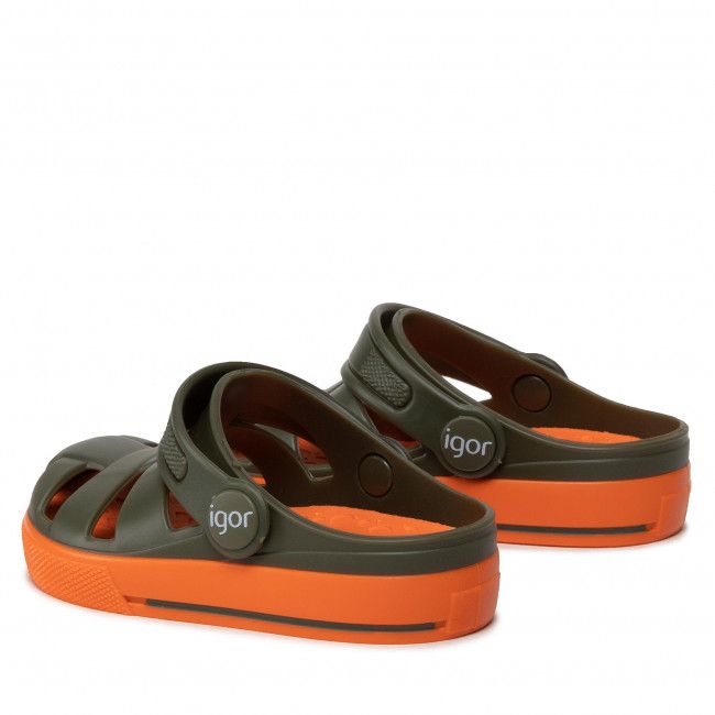 Ciabatte Igor - Ola Combi S10284-042 Kaki/Naranja