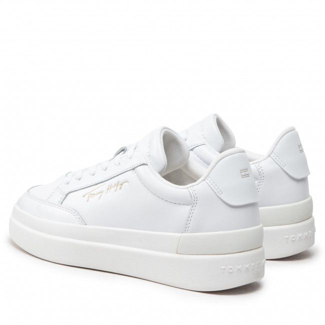 Sneakers Tommy Hilfiger - Th Signature Leather Sneaker FW0FW06665 White YBR