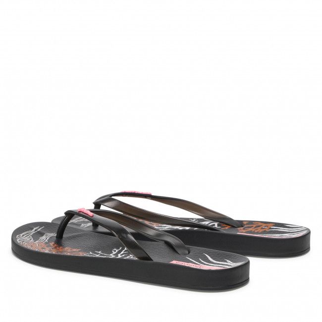 Infradito IPANEMA - Anat. Glossy Fem 82895 Black/Whote 21194