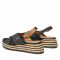Espadrillas WRANGLER - Kim Tex Cross WL21635A Black/Pewter 309