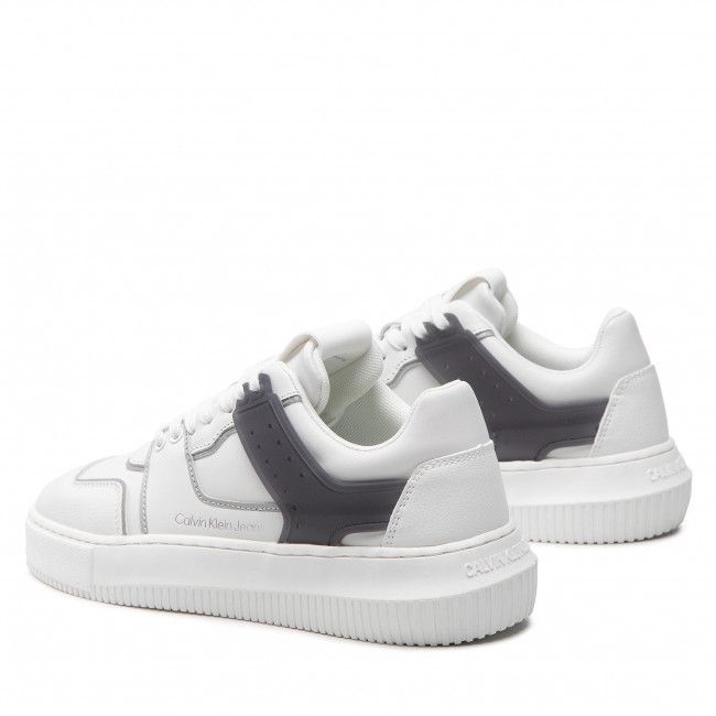 Sneakers Calvin Klein Jeans - Chunky Cupsole Laceup Low Tpu M YW0YW00812 White/Silver 0LC